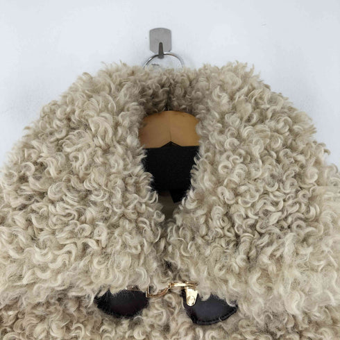 ザラ ZARA トグルボタン フェイクファージャケット レディース import:M