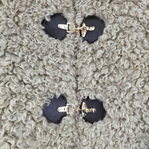 ザラ ZARA トグルボタン フェイクファージャケット レディース import:M