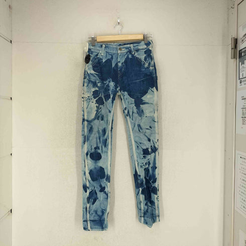 コムデギャルソン COMME des GARCONS 09AW ワンダーランド ブリーチデザイン デニムペインターパンツ AD2009 レディース JPN:S