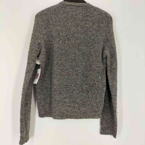 ダナキャランニューヨーク DKNY ヘリンボーン ネップ 切替Vネックニット メンズ JPN:M