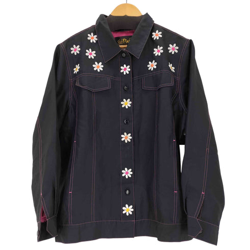 BOB MACKIE フラワーエンブロイダリーシルクシャツ レディース JPN:L