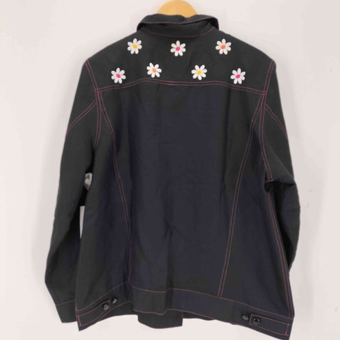 BOB MACKIE フラワーエンブロイダリーシルクシャツ レディース JPN:L