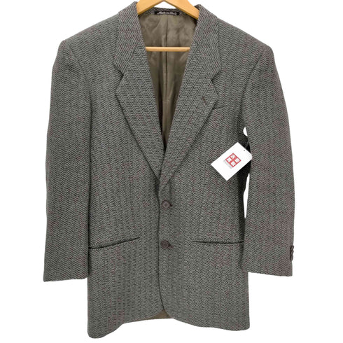 ジョルジオアルマーニ Giorgio Armani 90S 90AW イタリア製 PURE VIRGIN WOOL バージンウール 織り ヘリンボーン 2B テーラード ジャケット メンズ EUR:44