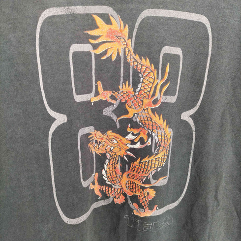 ヘインズ Hanes 90s 龍 両面プリントチビTシャツ Y2K レディース YOUTH M