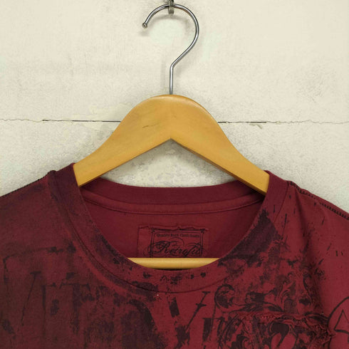 Retrofit プリント&刺繍クルーネックTシャツ Y2K メンズ L