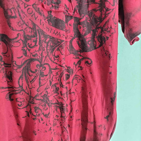 Retrofit プリント&刺繍クルーネックTシャツ Y2K メンズ L