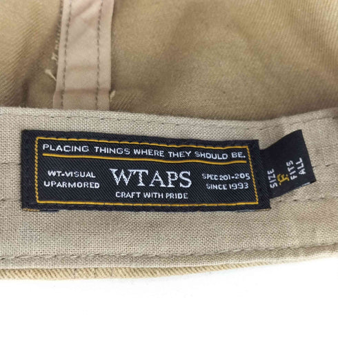 ダブルタップス WTAPS 17SS 刺しゅう入り 6パネル キャップ メンズ FREE