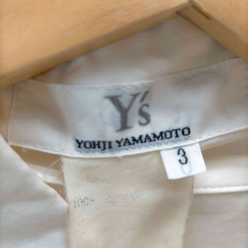 ワイズ Ys 00S ベルトデザイン ラウンドカット L/S シャツ レディース JPN:3