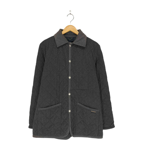 ラベンハム LAVENHAM ストライプキルティングジャケット メンズ S/36