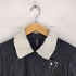 NAFNAF lamb leather ニット切替ラムレザーダブルライダースジャケット メンズ 38