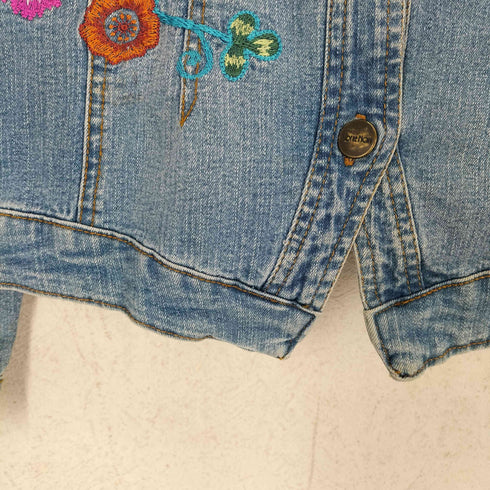VOTRE NOM フラワー刺繍デニムジャケット Y2K レディース L