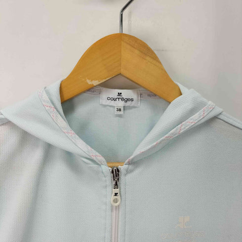クレージュ courreges sport futur フード付 ジップアップ ランニング ウェア ジャージ レディース FR:38