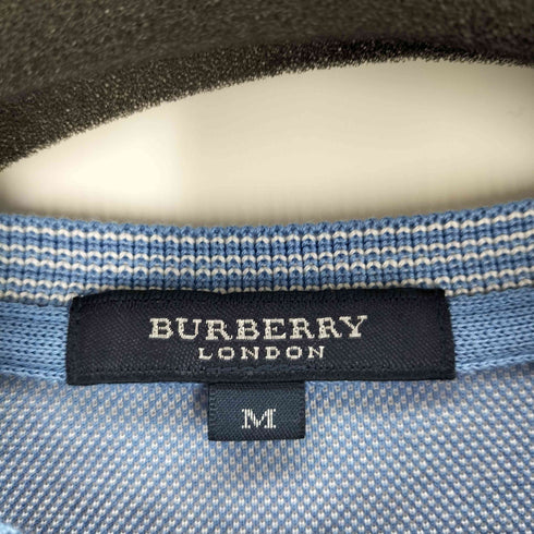 バーバリーロンドン BURBERRY LONDON ロゴ刺繍VネックS/S Tシャツ メンズ import:M