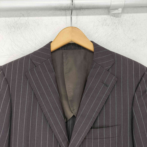 アレキサンダージュリアン ALEXANDER JULIAN ストライプ ノッチドラペル 3Bテーラード メンズ A5