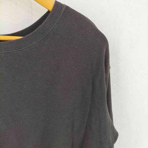 グリーンレーベルリラクシング GREEN LABEL RELAXING 裾ラウンド ワッフル プルオーバー カットソー メンズ