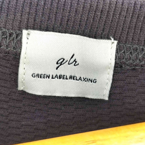 グリーンレーベルリラクシング GREEN LABEL RELAXING 裾ラウンド ワッフル プルオーバー カットソー メンズ