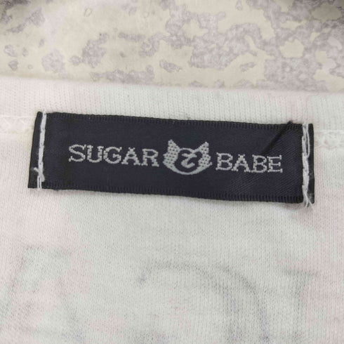 SUGAR BABE Y2K ラメ 猫 ラインストーン カットソー レディース JPN:M