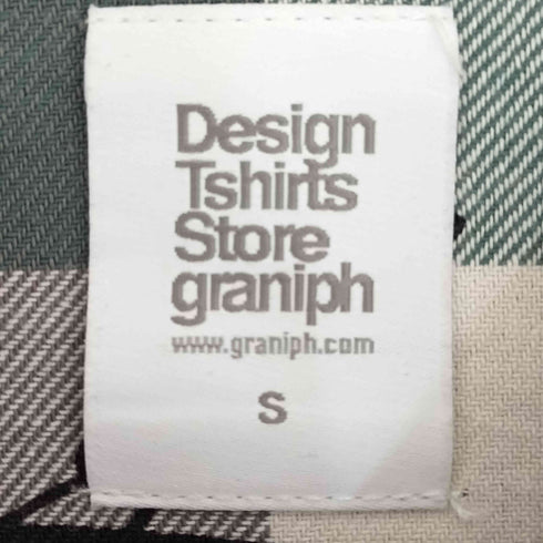 デザインティーシャツストアグラニフ Design Tshirts Store graniph ビューティフルシャドー ダイナソー チェック シャツ メンズ JPN:S