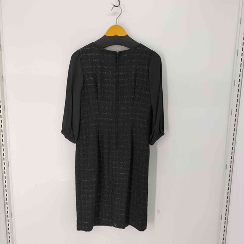LIBERT Y HALL ノーカラーツイードジャケット ワンピースセット レディース