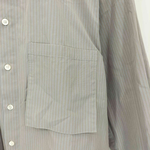 ヨーク YOKE 21SS FULL OPEN STRIPED SHIRTS フル オープン ストライプシャツ メンズ JPN:2