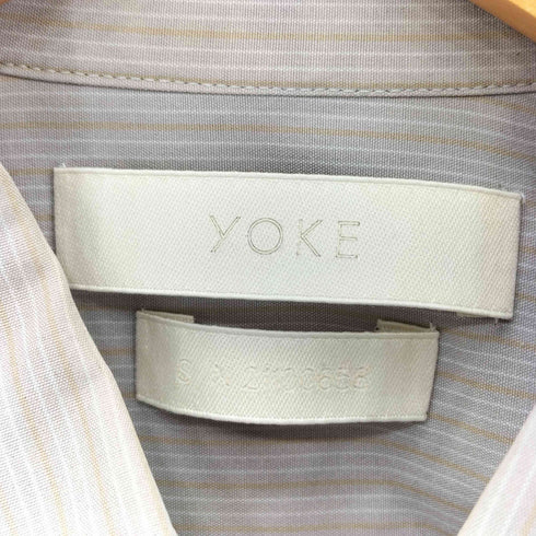 ヨーク YOKE 21SS FULL OPEN STRIPED SHIRTS フル オープン ストライプシャツ メンズ JPN:2