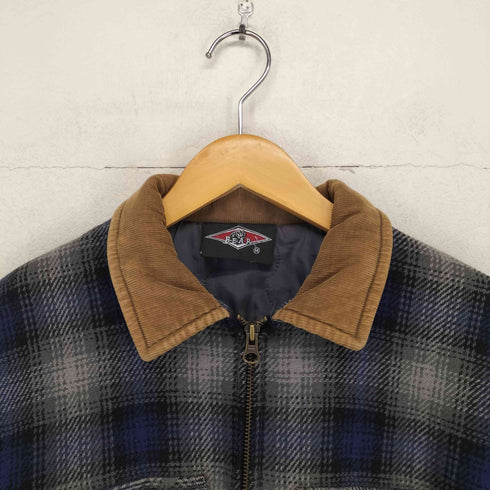 ベアー Bear SURF 襟コーデュロイオンブレチェックジップジャケット メンズ M