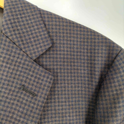 サヴィルロウ SAVILE ROW GUY DORMEIUL ウール100% ギンガムチェック テーラードジャケット メンズ 94-84-165