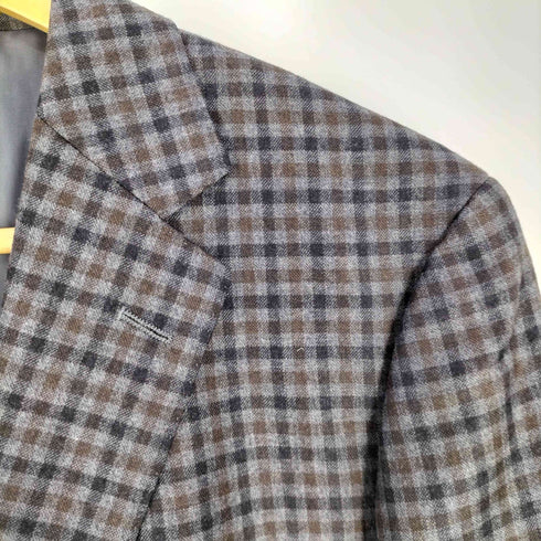 サヴィルロウ SAVILE ROW ETHOMAS WOOL AND CASHMERE チェック テーラードジャケット メンズ 94-84-165