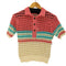 VOLTAGE CONTROL FILTER MESH BORDER KNIT POLO レディース FREE