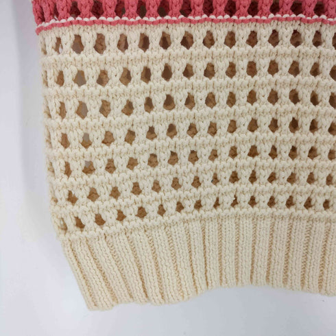 VOLTAGE CONTROL FILTER MESH BORDER KNIT POLO レディース FREE