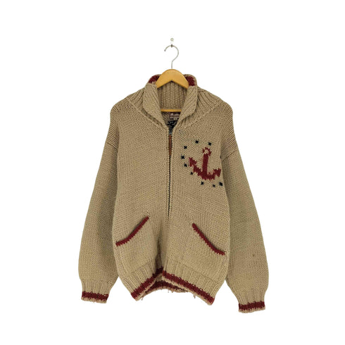 MACHOPE カウチンニット メンズ L