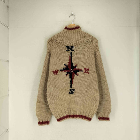 MACHOPE カウチンニット メンズ L