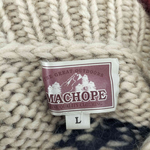 MACHOPE カウチンニット メンズ L