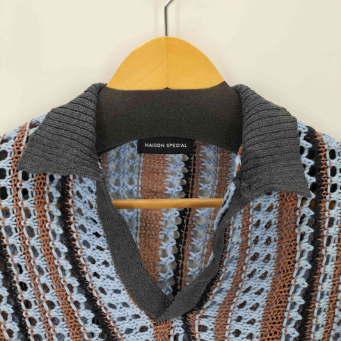 メゾンスペシャル MAISON SPECIAL Striped Knit Shirt レディース FREE