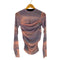 ANOGH GRADATION PATTERN SHEER TOPS レディース FREE