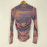 ANOGH GRADATION PATTERN SHEER TOPS レディース FREE