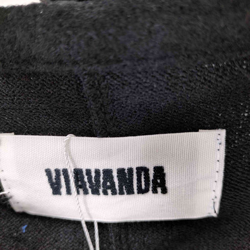 ヴィアヴァンダ viavanda BUTTON HALTER NECK TOP レディース FREE