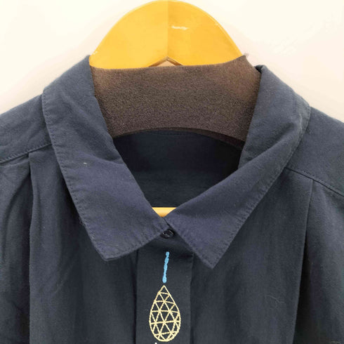 グラニフ graniph 雫 刺繍 シャツワンピース レディース FREE