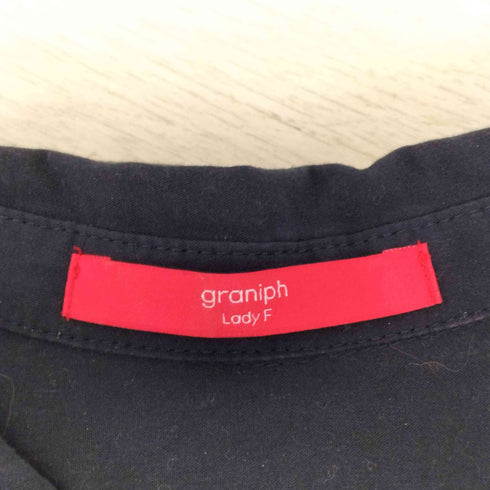 グラニフ graniph 雫 刺繍 シャツワンピース レディース FREE