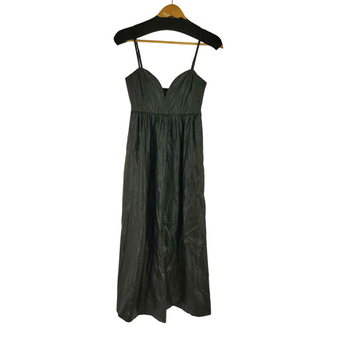 ザラ ZARA フェイクレザー キャミワンピース レディース import:XS