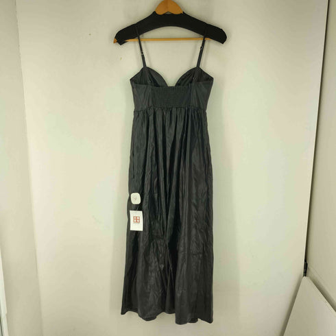 ザラ ZARA フェイクレザー キャミワンピース レディース import:XS