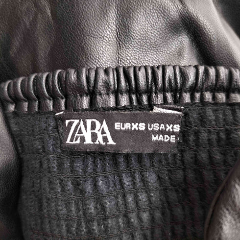 ザラ ZARA フェイクレザー キャミワンピース レディース import:XS
