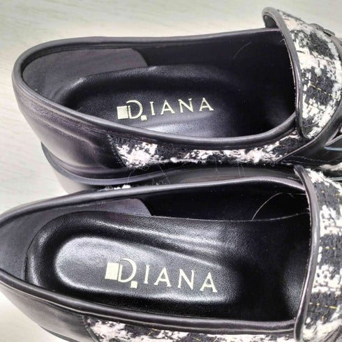 ダイアナ DIANA 厚底ツイードローファー レディース JPN:23.5