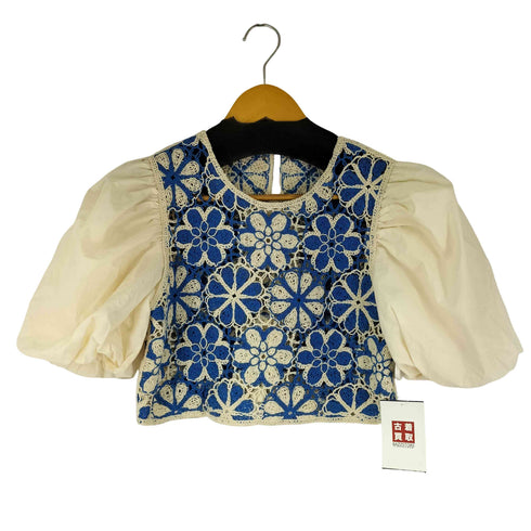 ザラ ZARA CROCHET POPLIN TOP レディース JPN:M