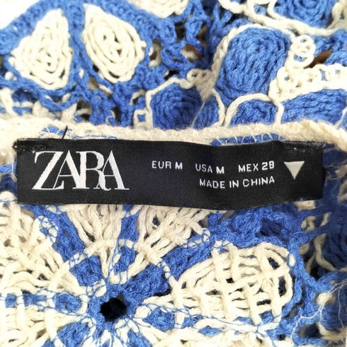 ザラ ZARA CROCHET POPLIN TOP レディース JPN:M