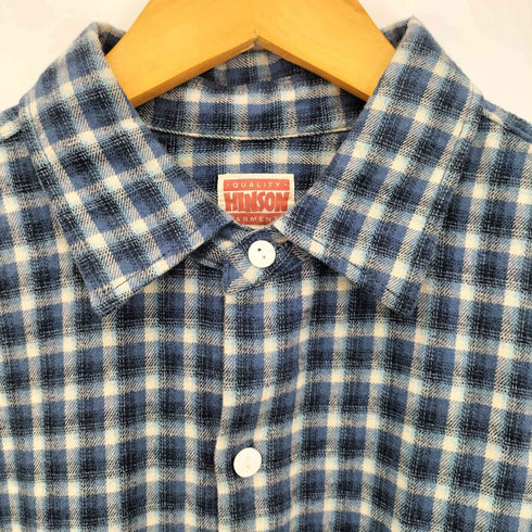 ヒンソン HINSON 25aw レギュラーカラー ロングスリーブ フランネルシャツ メンズ JPN:M