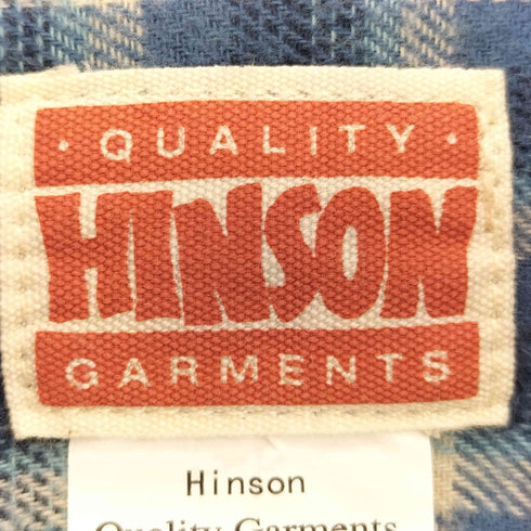 ヒンソン HINSON 25aw レギュラーカラー ロングスリーブ フランネルシャツ メンズ JPN:M