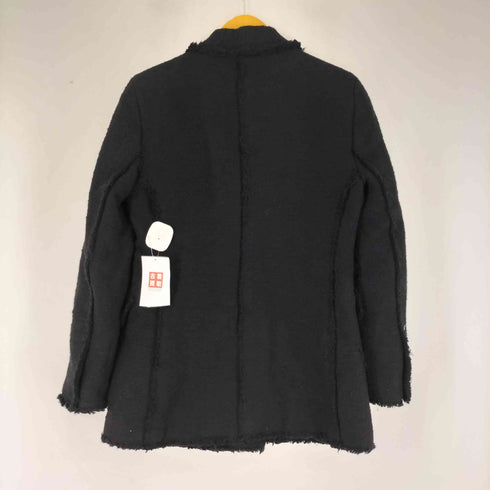 ザラ ZARA ビジューボタン ツイード ダブルテーラードジャケット レディース import:S