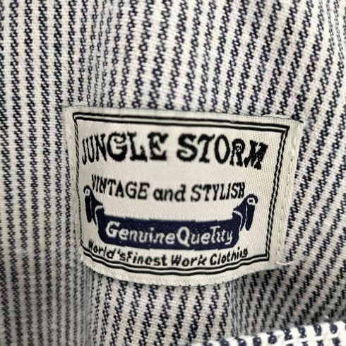Quintetto DENIM ヒッコリーオーバーオール メンズ