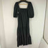 ザラ ZARA スクエアネック パフスリーブロングワンピース レディース import:XS